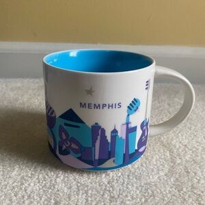 Starbucks You Are Here Collection MEMPHIS Ceramic Coffee Mug 14 Oz - 2016